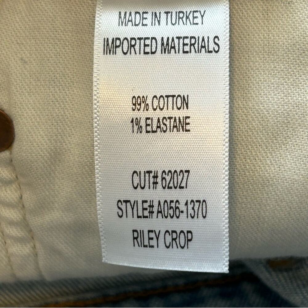 Agolde Riley High Rise Straight Crop Bitter Wash 33 NWT - Picture 10 of 10